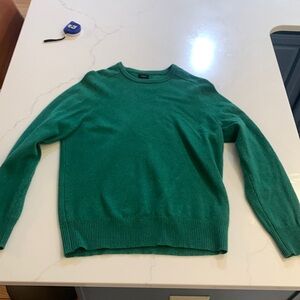 J Crew mens lambs wool sweater green medium